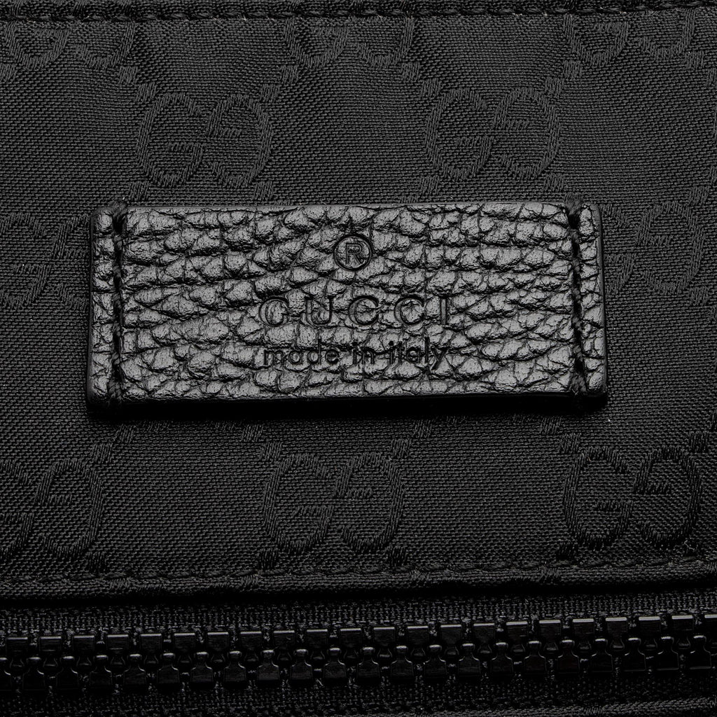 Gucci Nylon Monogram Small Flat Messenger Bag (SHF-uRak7p)