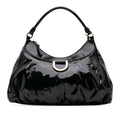 Gucci Patent Abbey D Ring Shoulder Bag