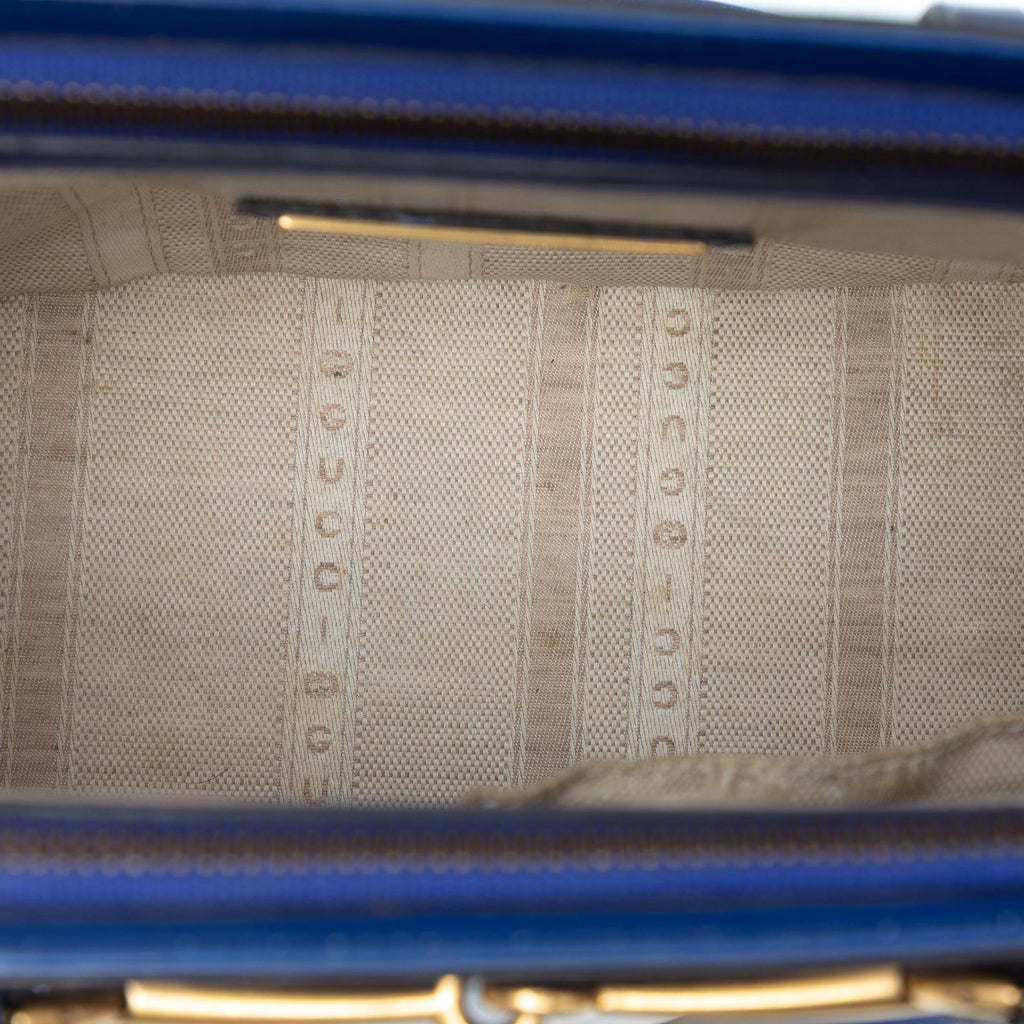 Gucci Patent Bright Bit Satchel