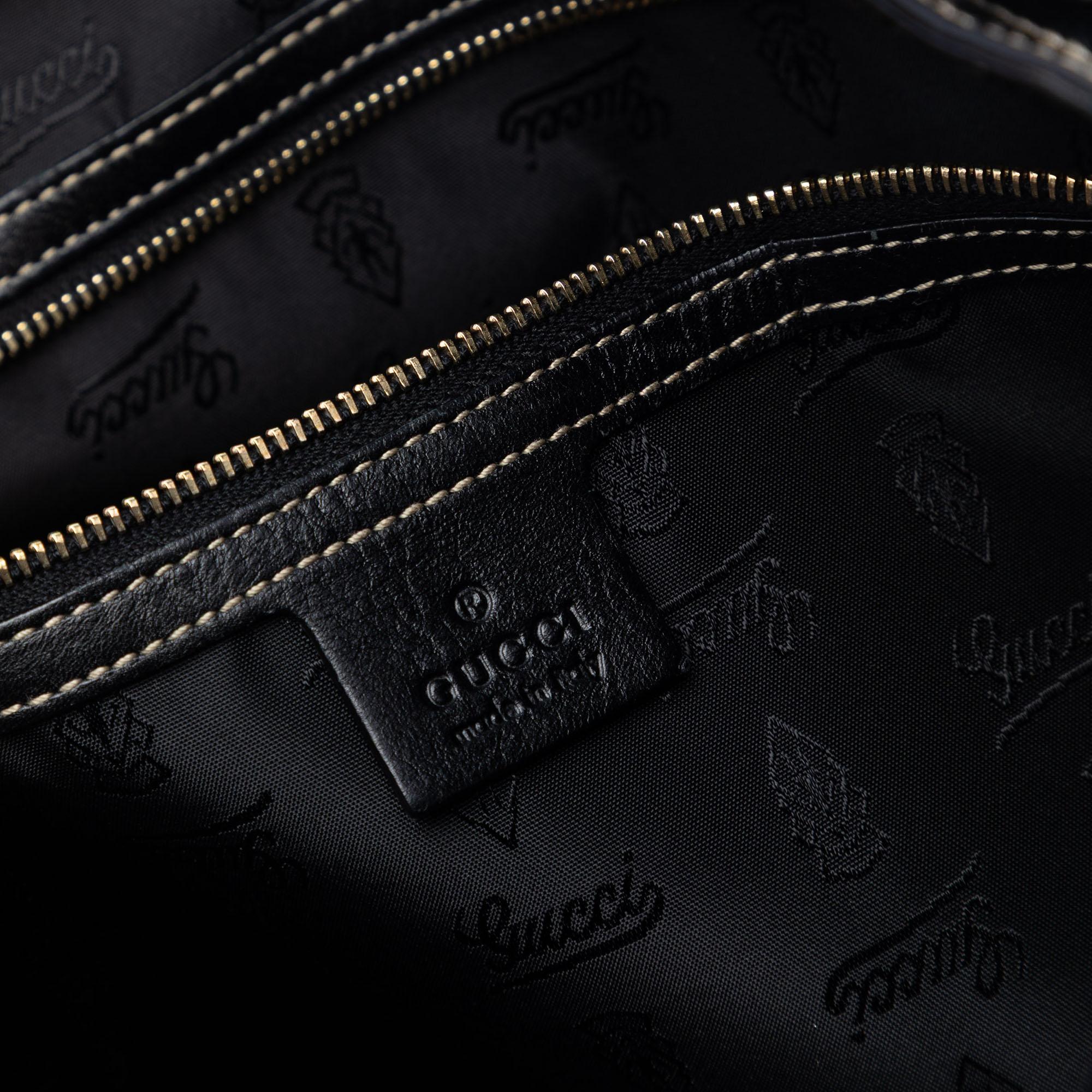 Gucci Patent Dialux Britt Web Tote