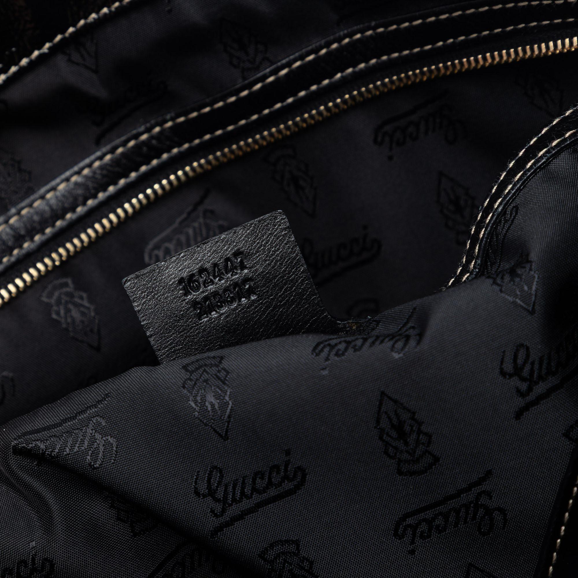 Gucci Patent Dialux Britt Web Tote