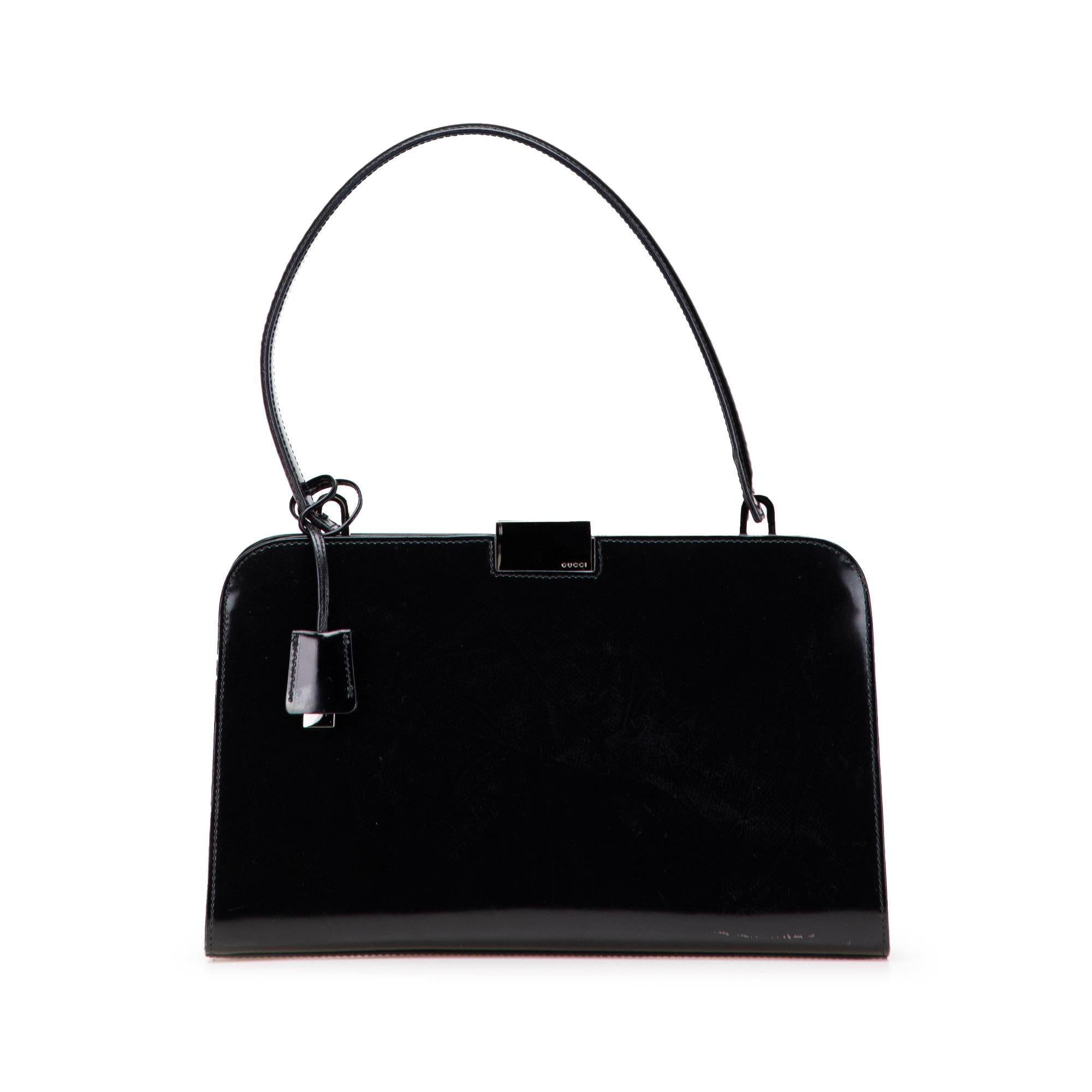 Gucci Patent Frame Handbag