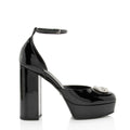 Gucci Patent Leather Crystal GG Platform Pumps - Size 9.5 / 39.5