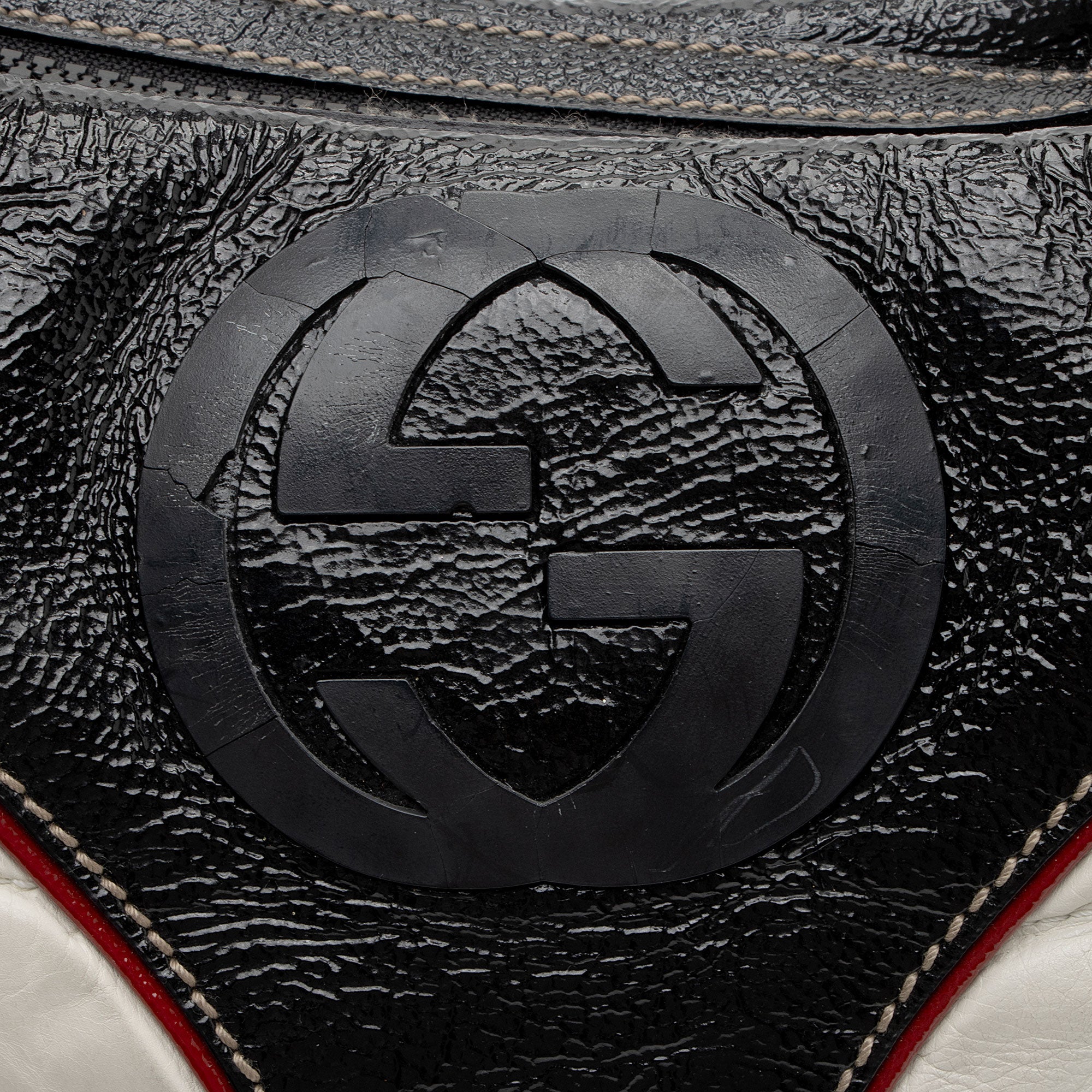 Gucci Patent Leather Snow Glam Hobo