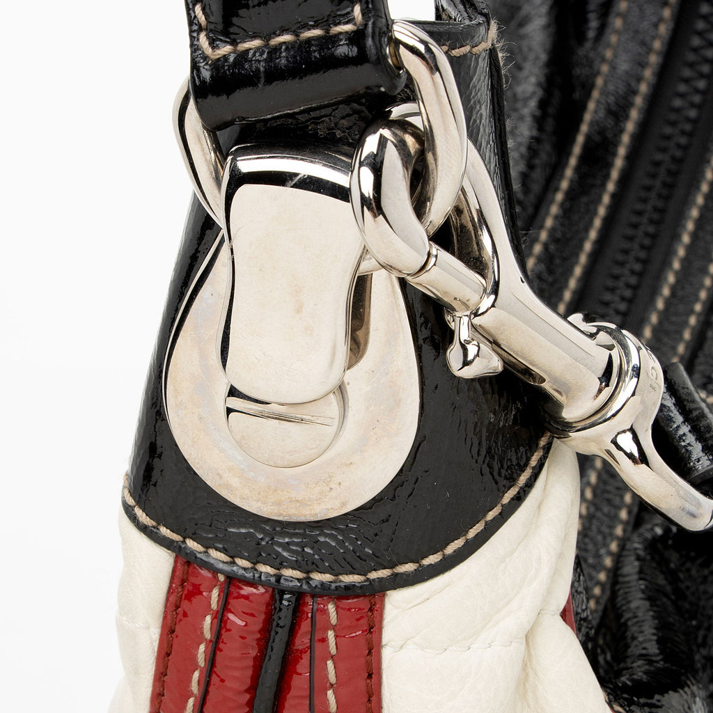 Gucci Patent Leather Snow Glam Hobo