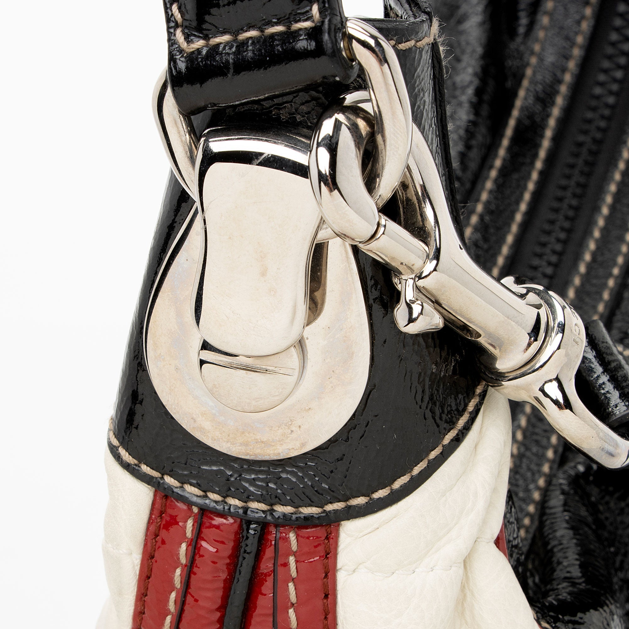 Gucci Patent Leather Snow Glam Hobo