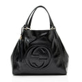 Gucci Patent Leather Soho Medium Tote