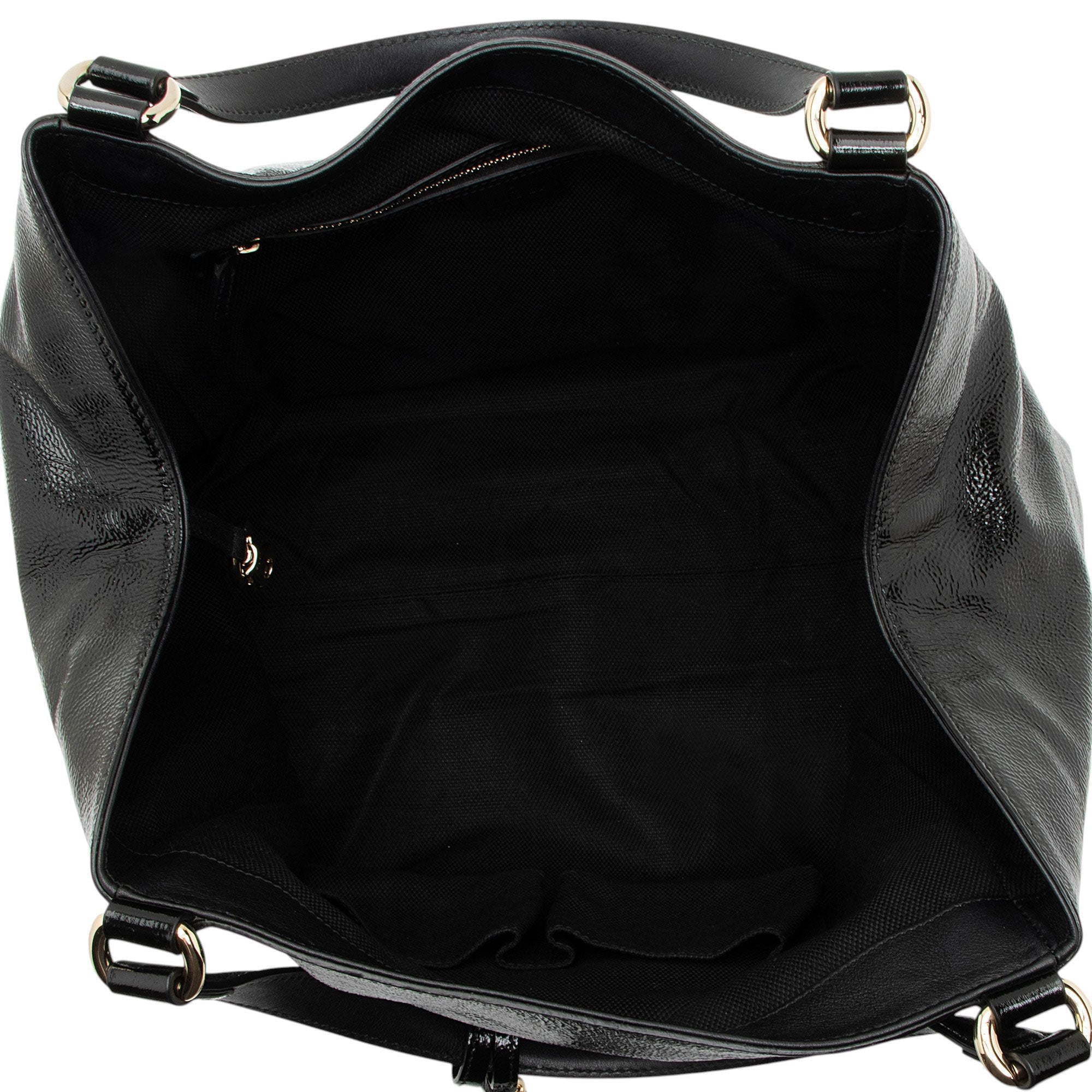 Gucci Patent Leather Soho Medium Tote