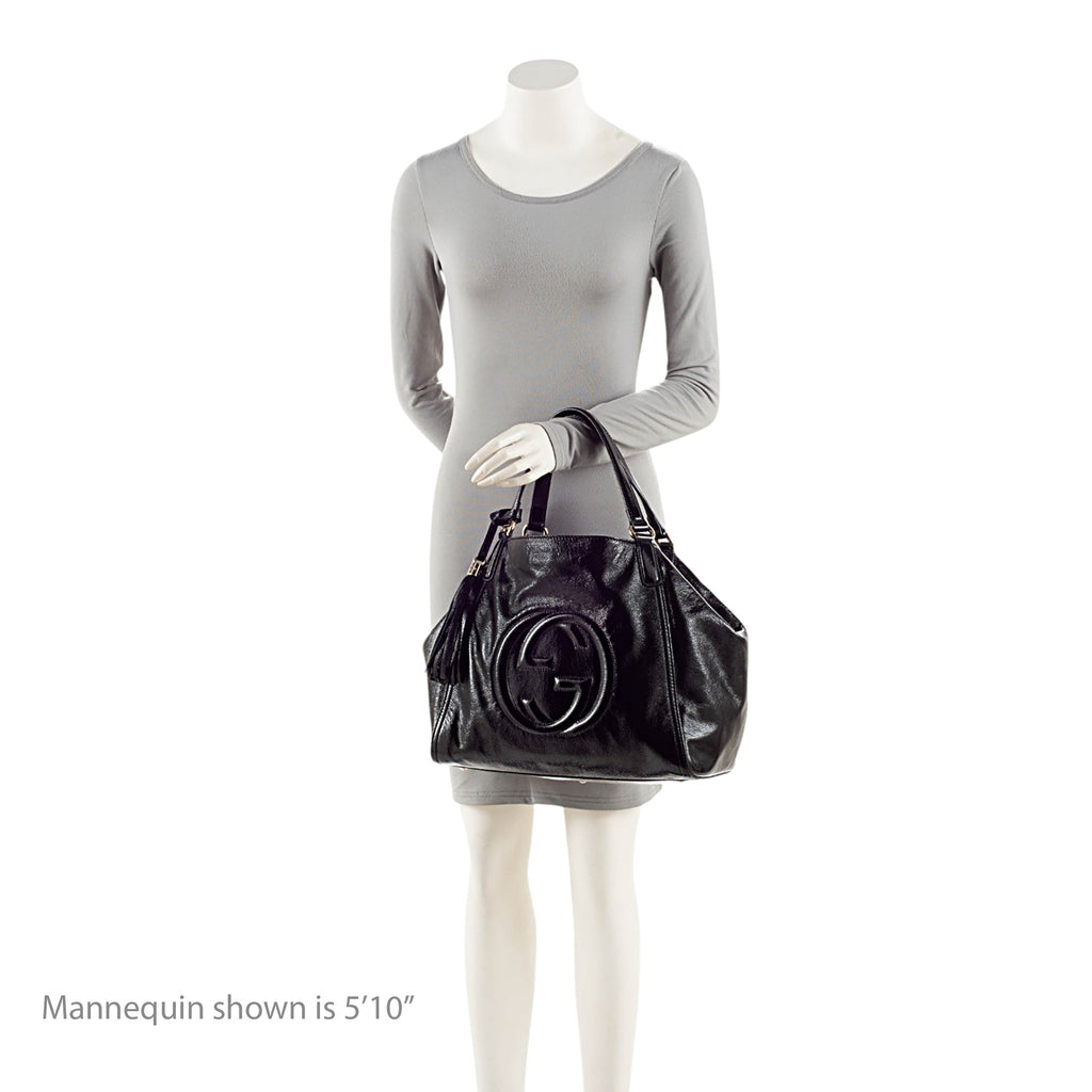 Gucci Patent Leather Soho Medium Tote