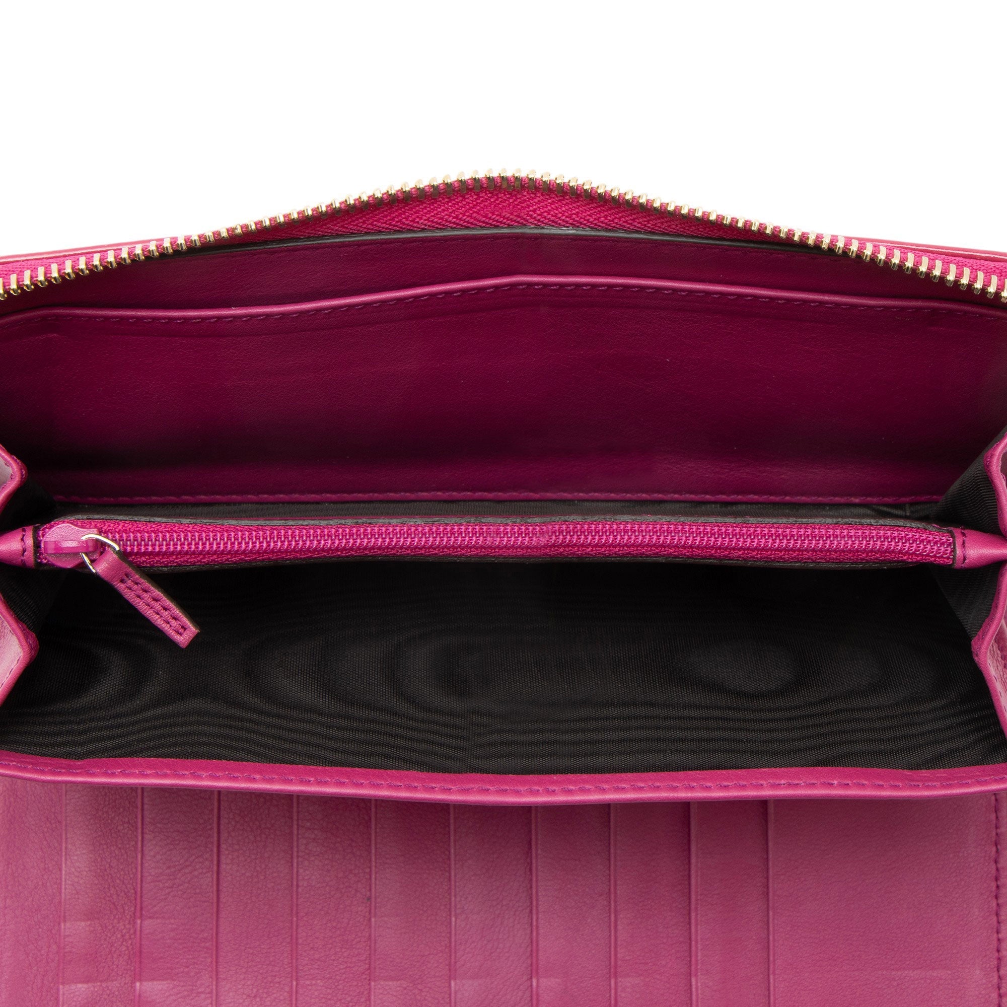 Gucci Patent Leather Soho Travel Zip Around Wallet