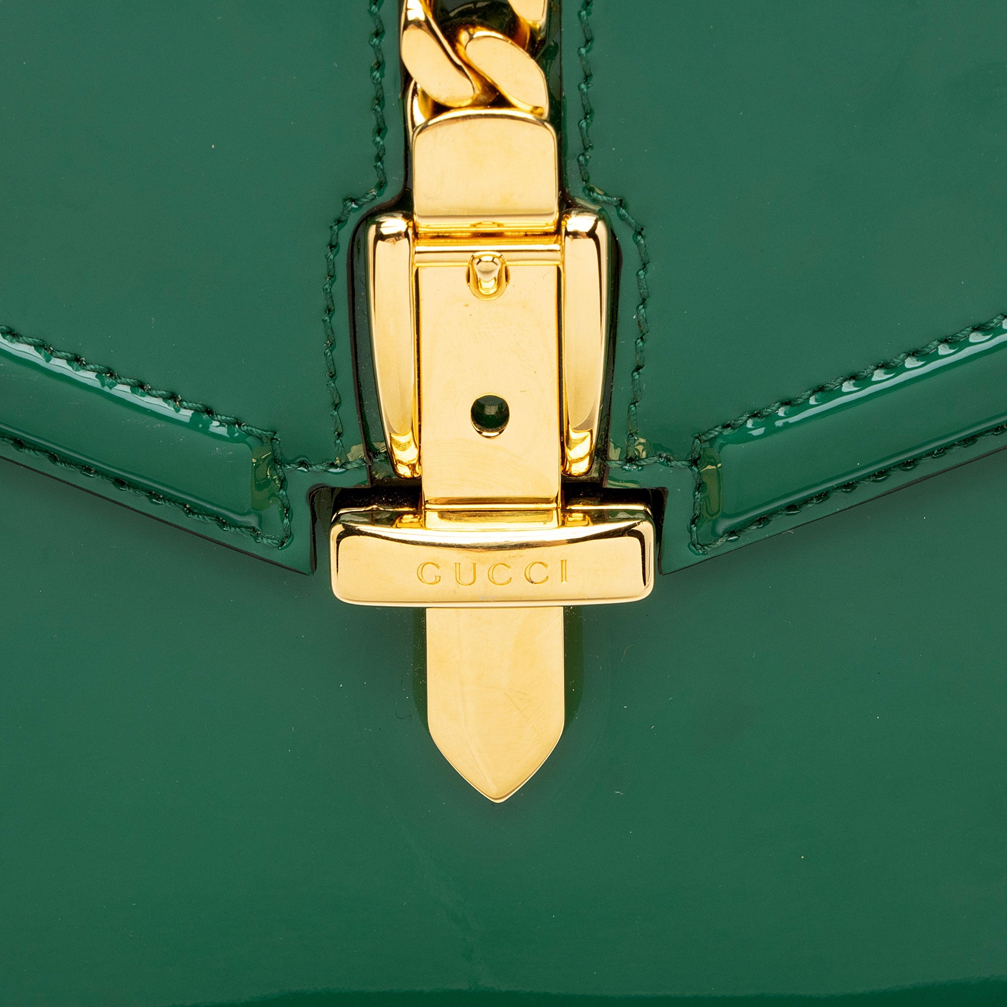 Gucci Patent Leather Sylvie 1969 Mini Top Handle