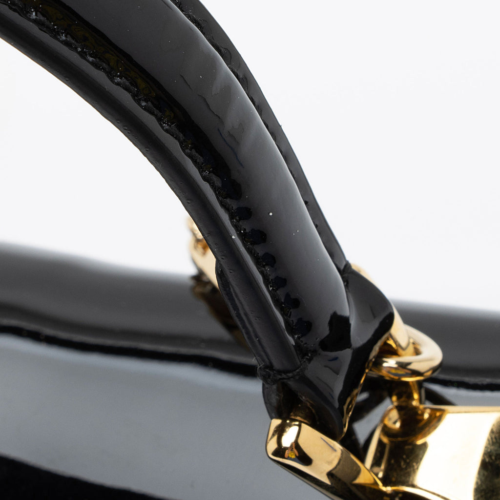 Gucci Patent Leather Sylvie 1969 Mini Top Handle