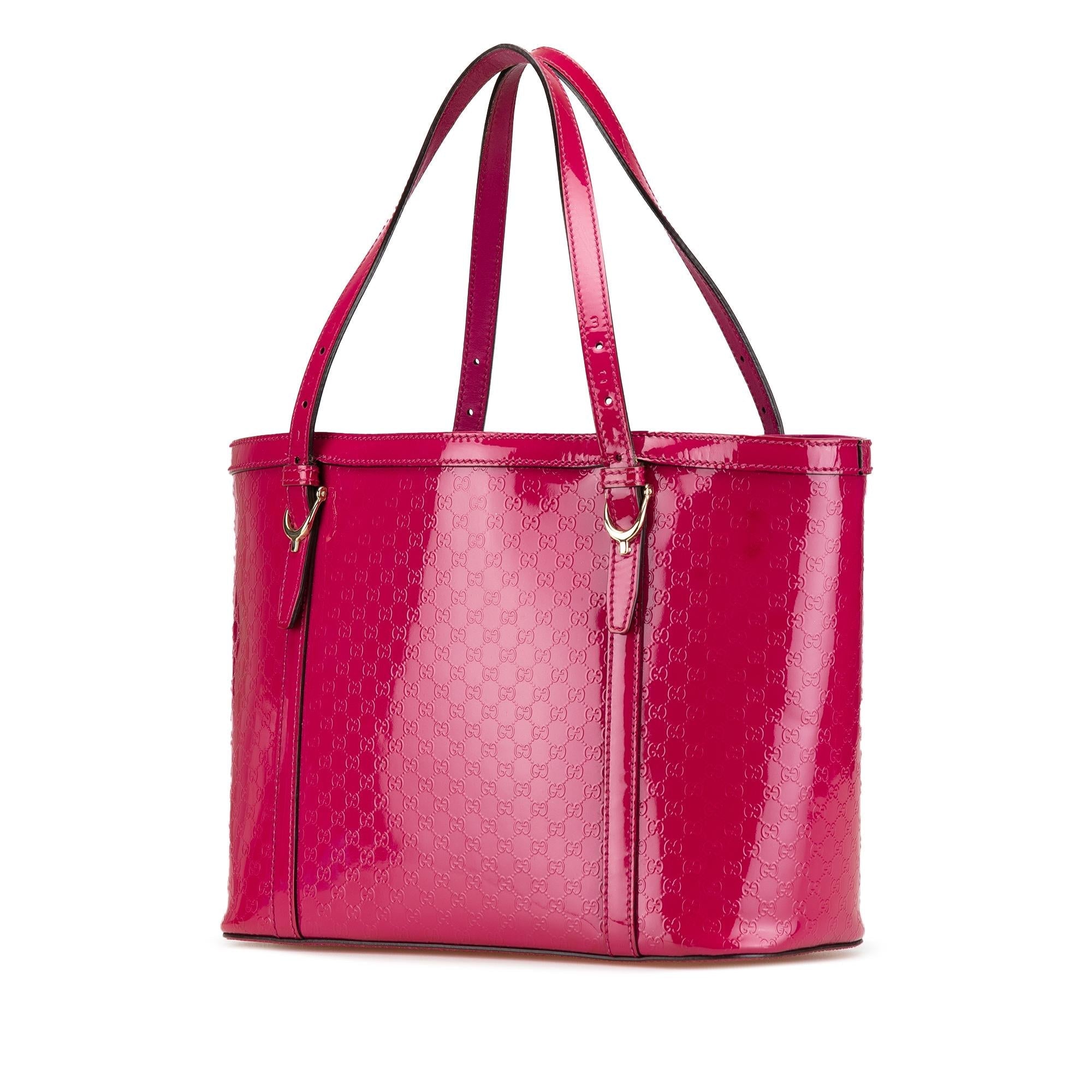 Gucci Patent Microguccissima Nice Tote