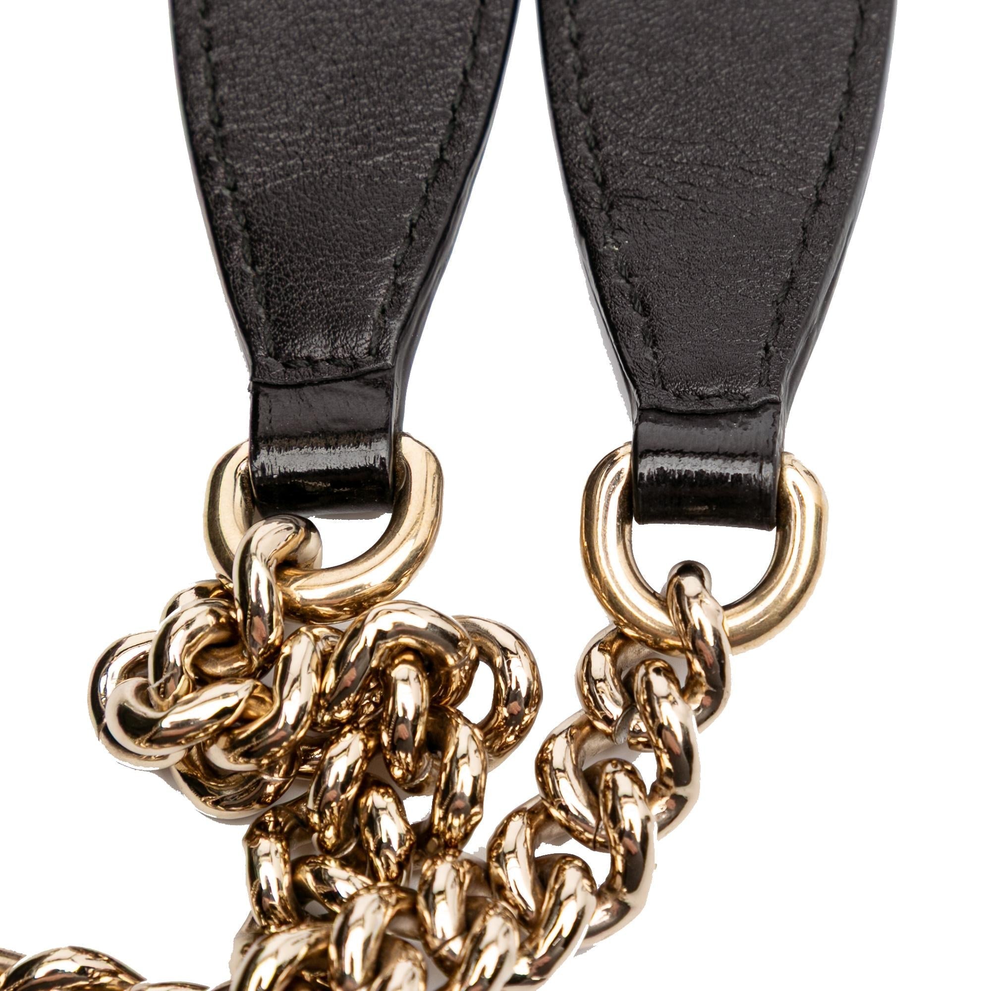 Gucci Patent Soho Chain Shoulder Bag