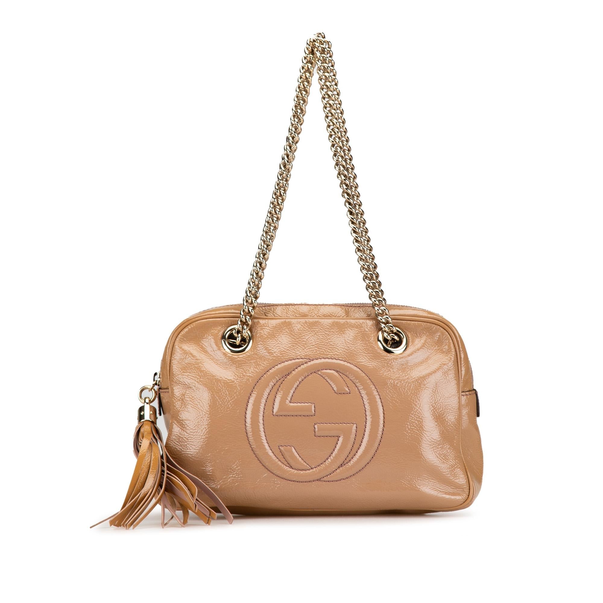 Gucci Patent Soho Chain Shoulder Bag