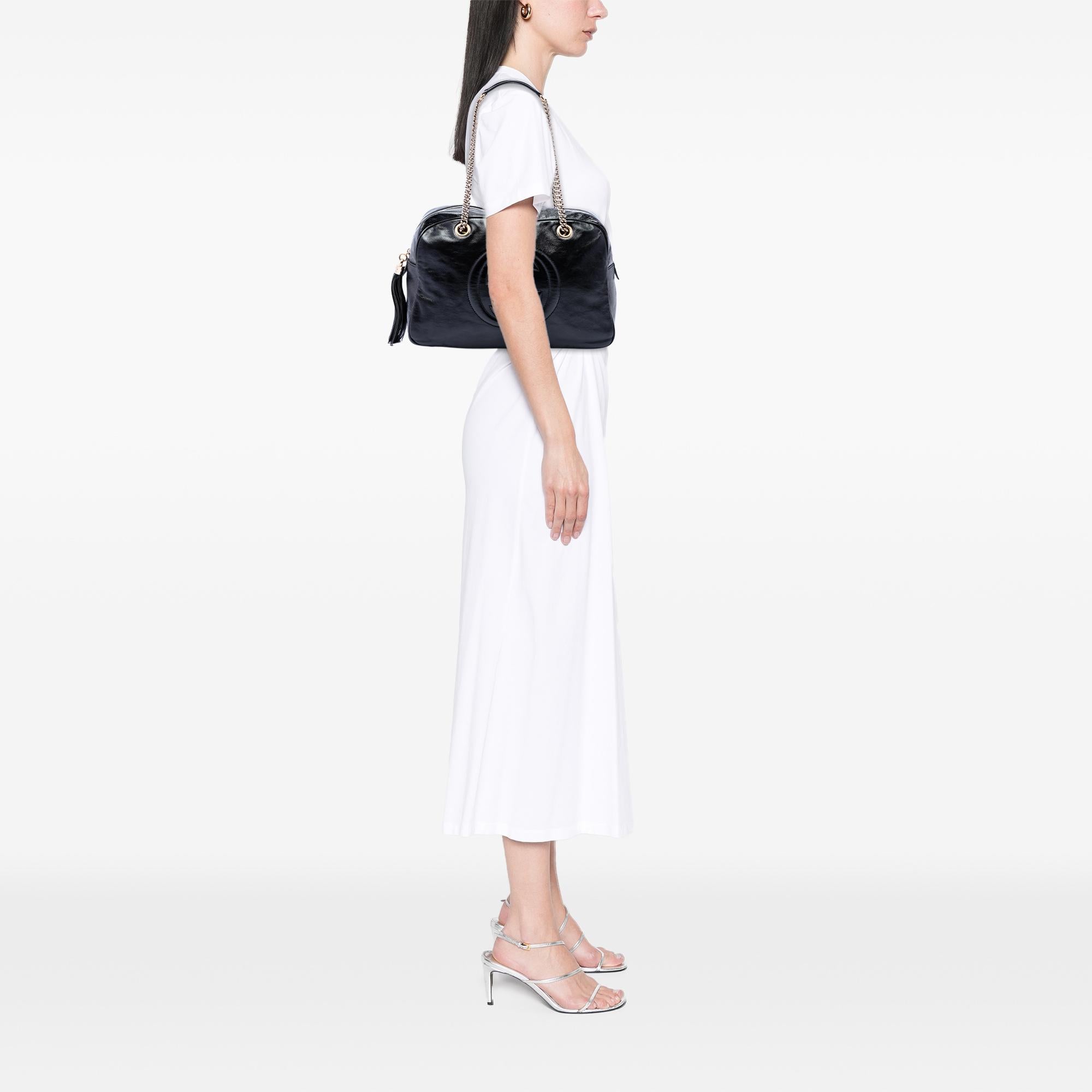 Gucci Patent Soho Chain Shoulder Bag