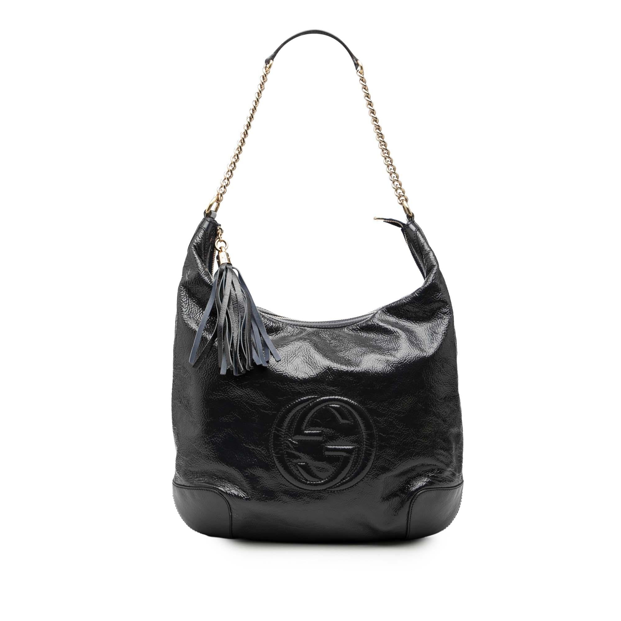 Gucci Patent Soho Shoulder Bag
