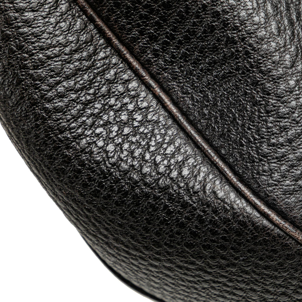 Gucci Pebbled Calfskin Bamboo Ring Hobo