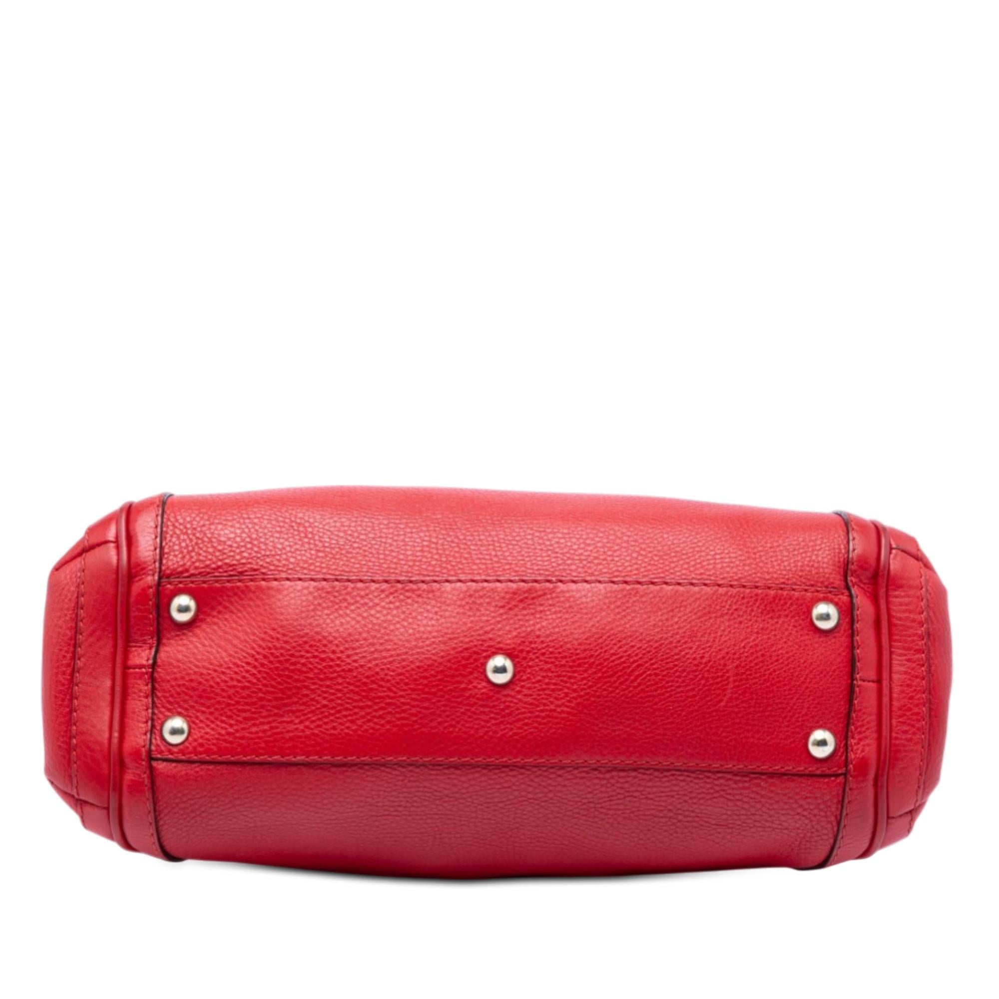 Gucci Pebbled Calfskin Bella Satchel