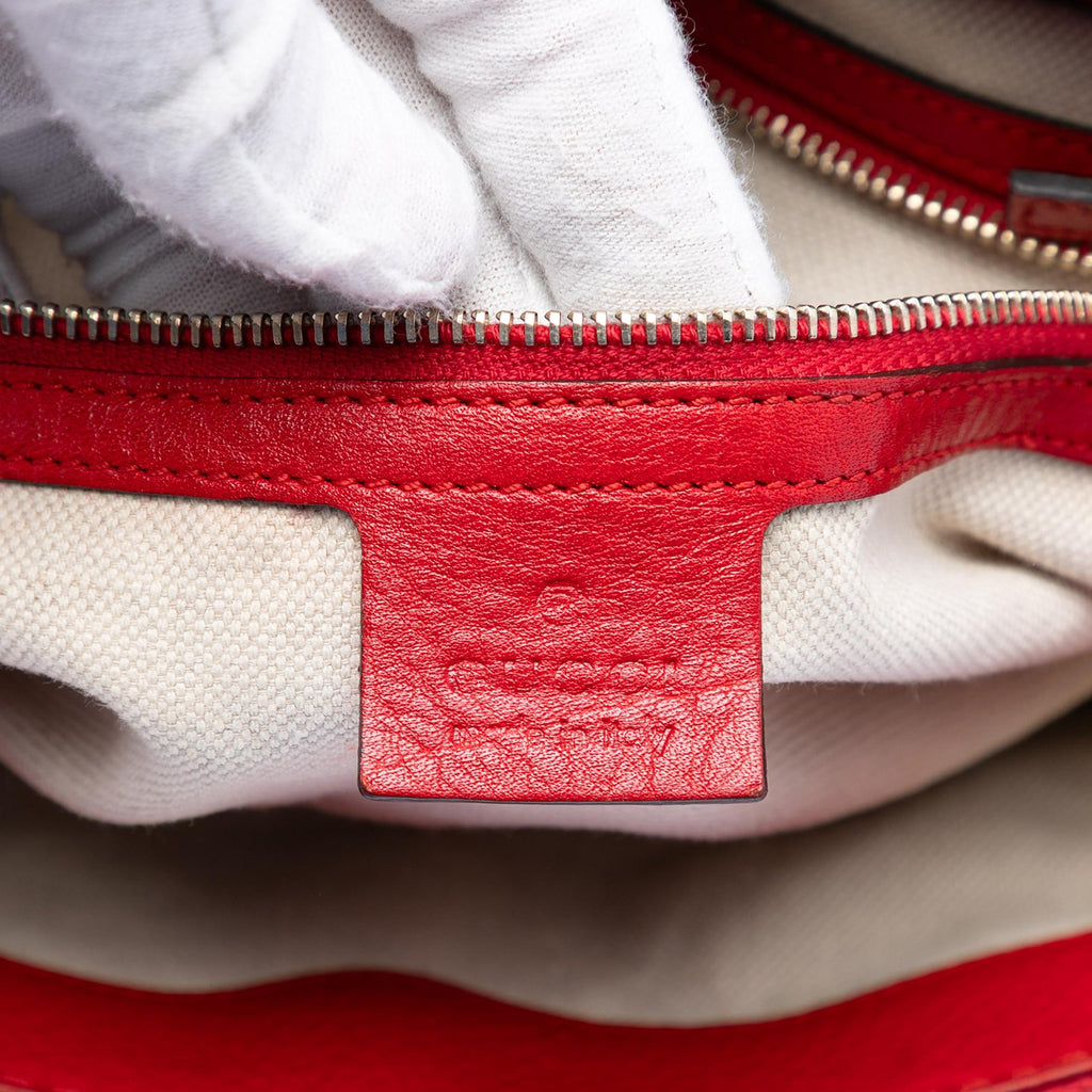 Gucci Pebbled Calfskin Bella Satchel