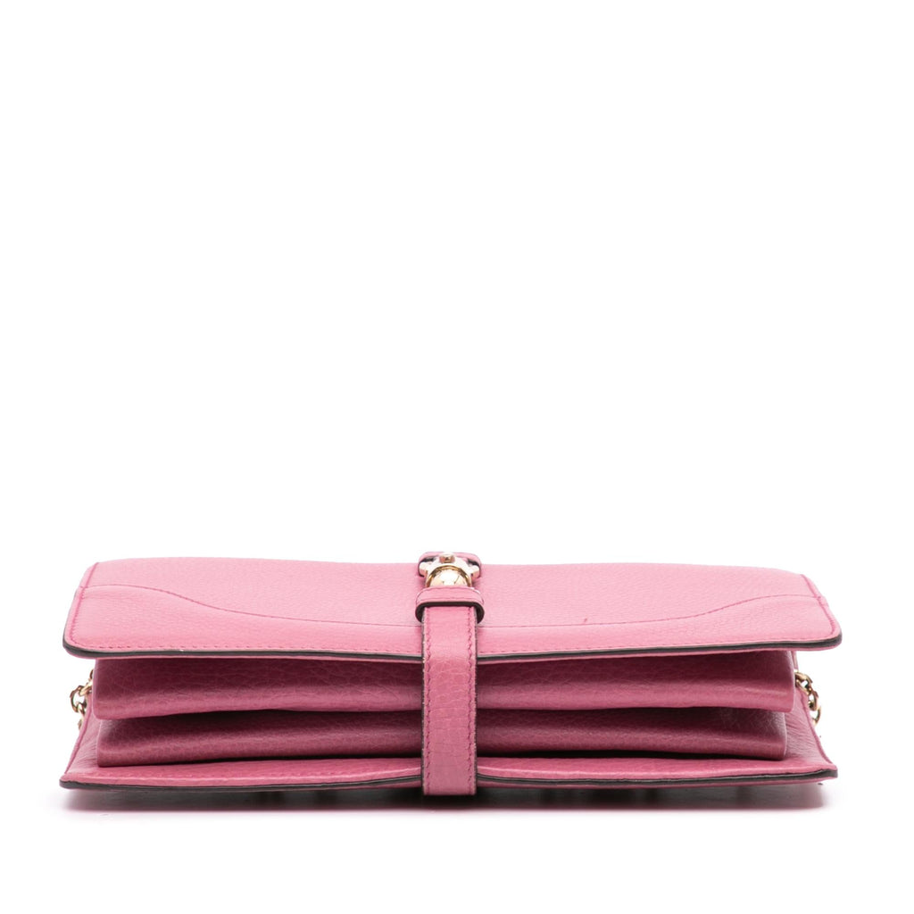 Gucci Pebbled Calfskin Piston Broadway Evening Bag