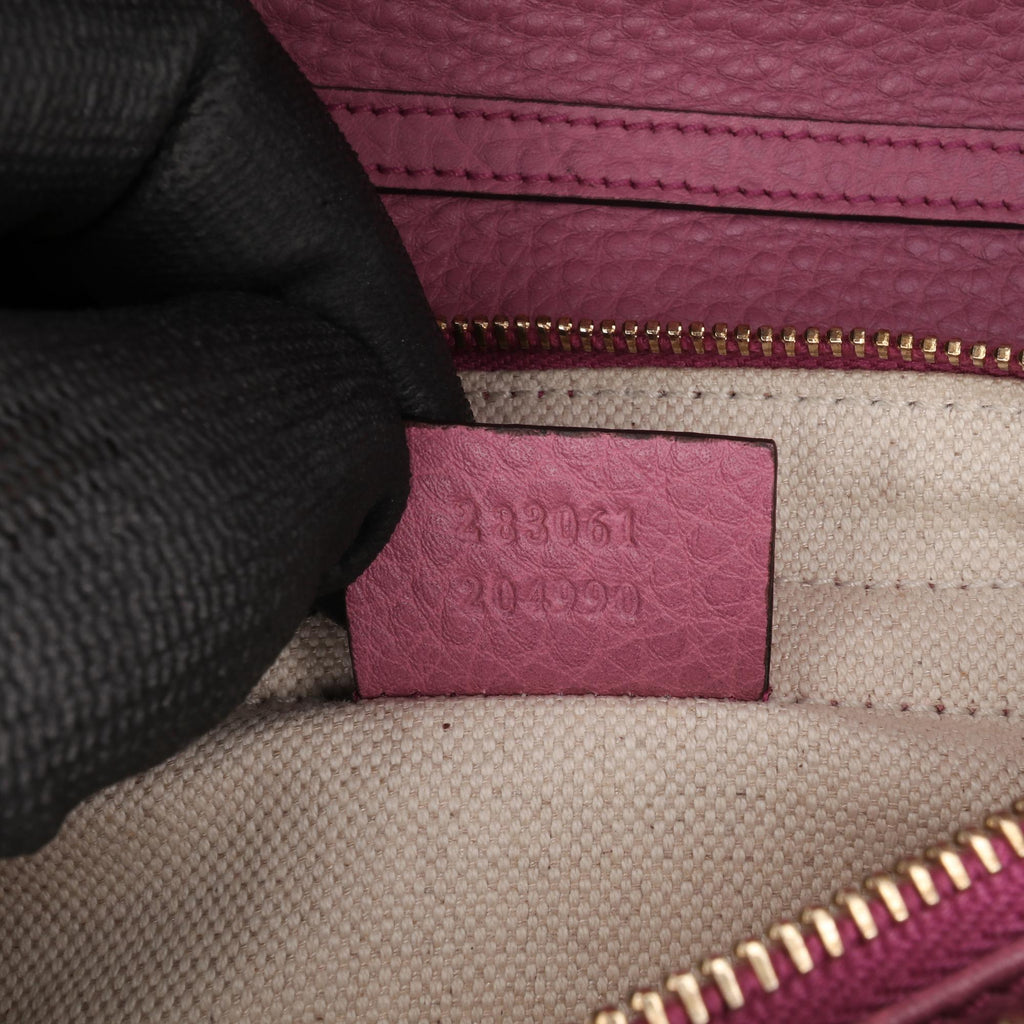 Gucci Pebbled Calfskin Piston Broadway Evening Bag