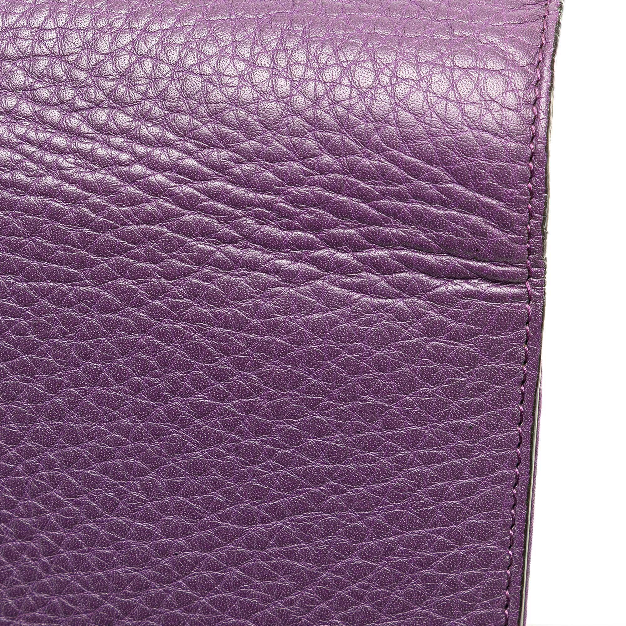 Gucci Pebbled Calfskin Piston Broadway Evening Bag