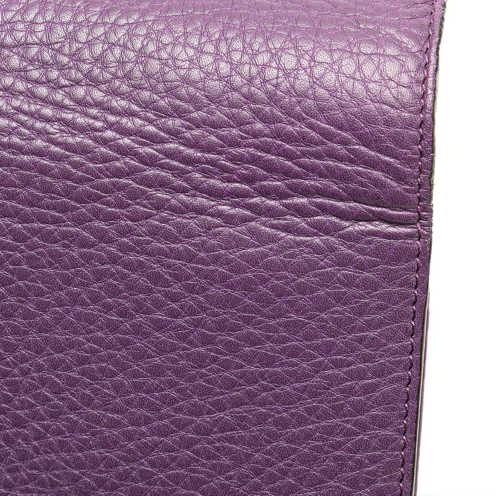 Gucci Pebbled Calfskin Piston Broadway Evening Bag