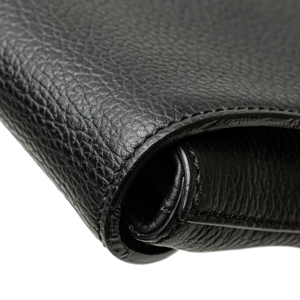 Gucci Pebbled Calfskin Portfolio Clutch