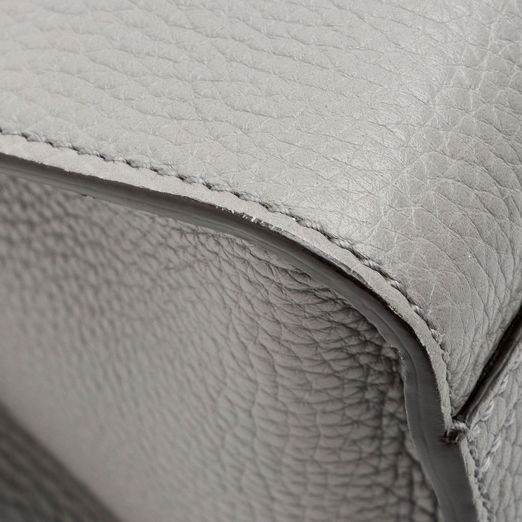Gucci Pebbled Leather GG Marmont Top Handle