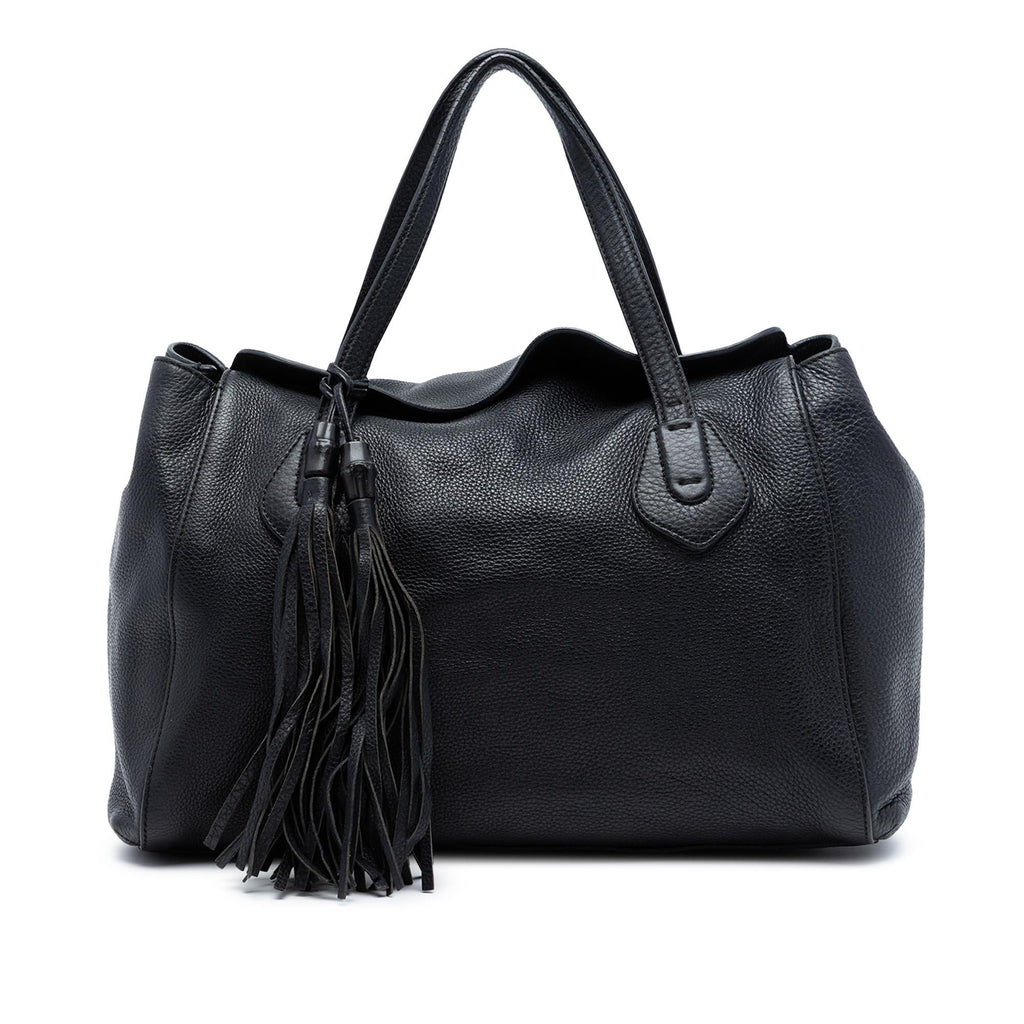Gucci Pebbled Leather Lady Tassel Tote