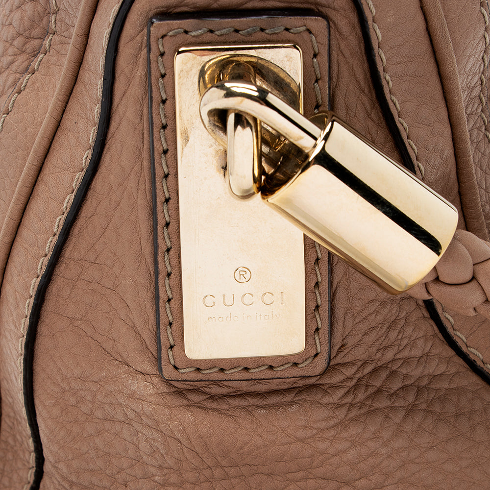 Gucci Pebbled Leather Medium Bella Hobo  - FINAL SALE (SHF-18424)