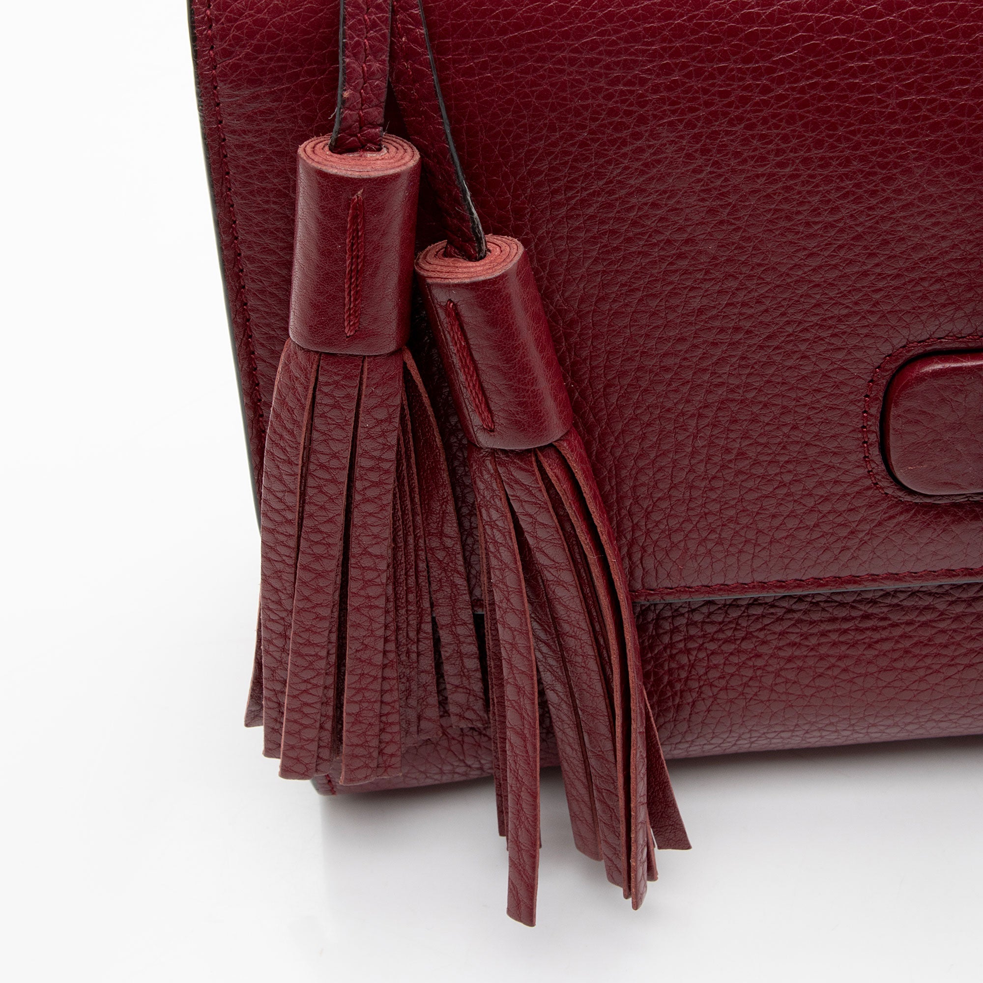 Gucci Pebbled Leather Miss Bamboo Medium Crossbody