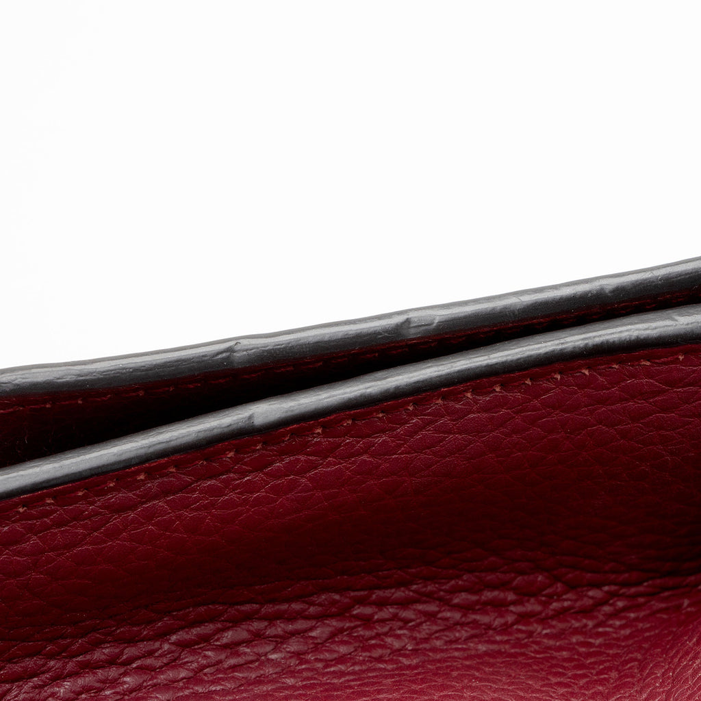 Gucci Pebbled Leather Miss Bamboo Medium Crossbody