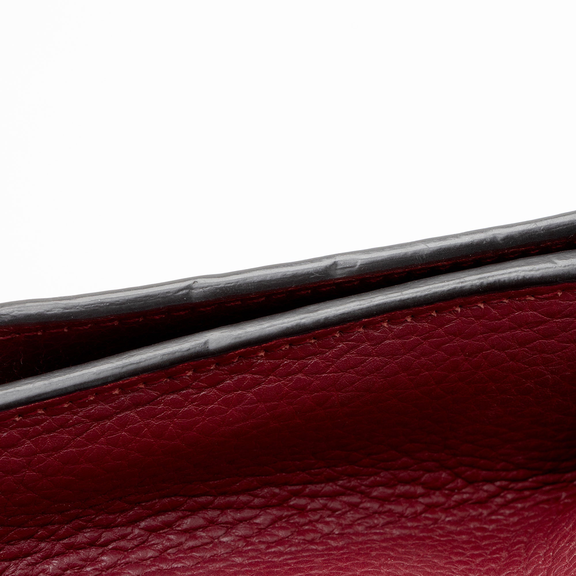 Gucci Pebbled Leather Miss Bamboo Medium Crossbody