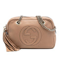 Gucci Pebbled Leather Soho Chain Zip Shoulder Bag