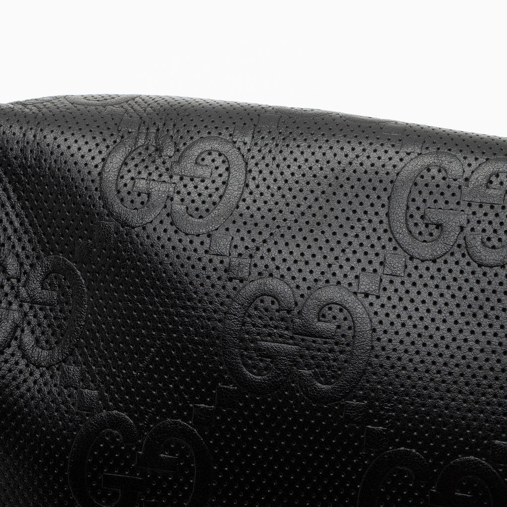 Gucci Perforated Embossed Leather GG Pocket Belt Bag (SHF-TJNqCI)
