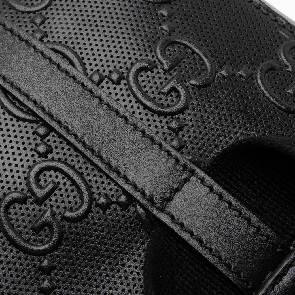 Gucci Perforated GG Embossed Double Belt Bag (SHF-rNzGhH)