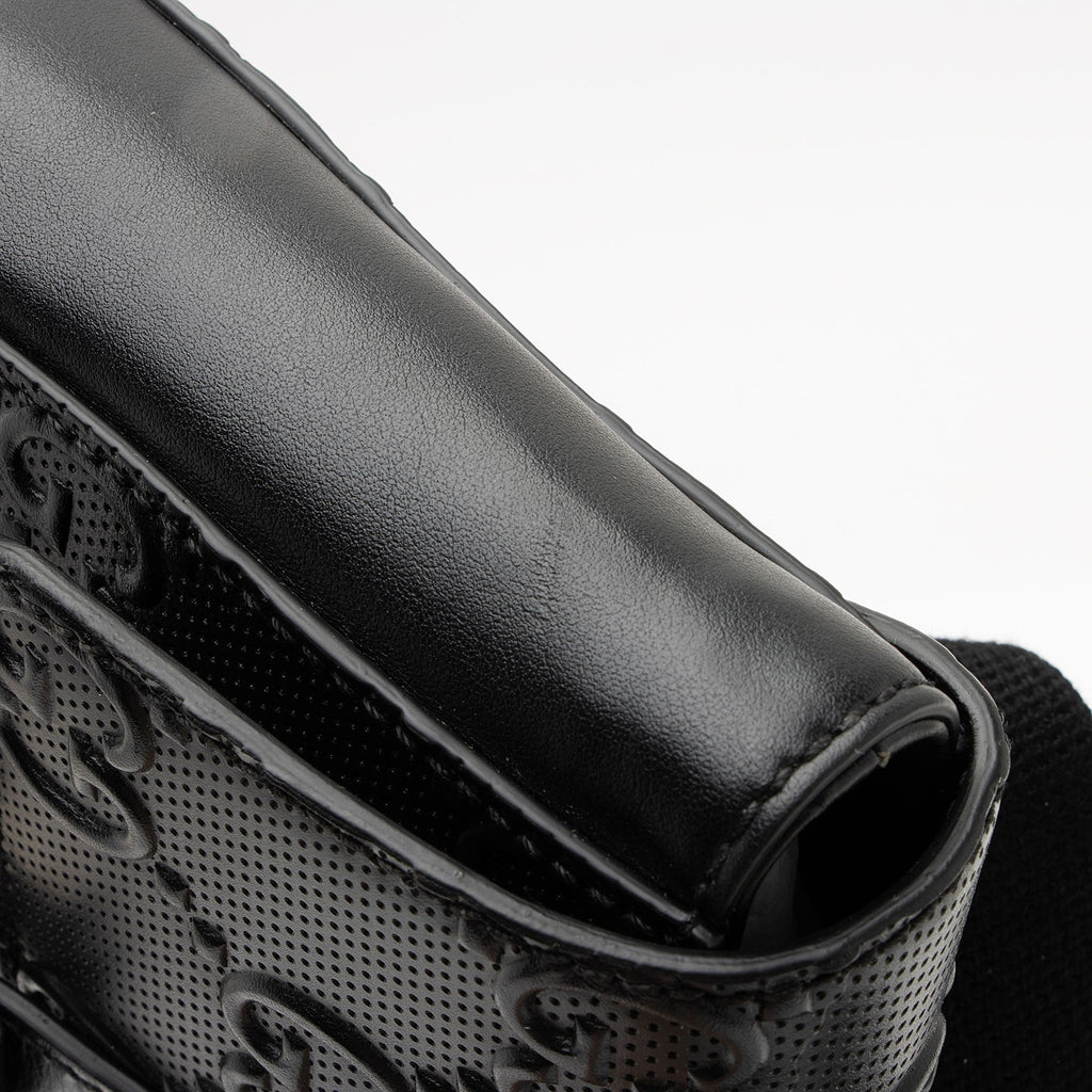 Gucci Perforated GG Embossed Double Belt Bag (SHF-rNzGhH)