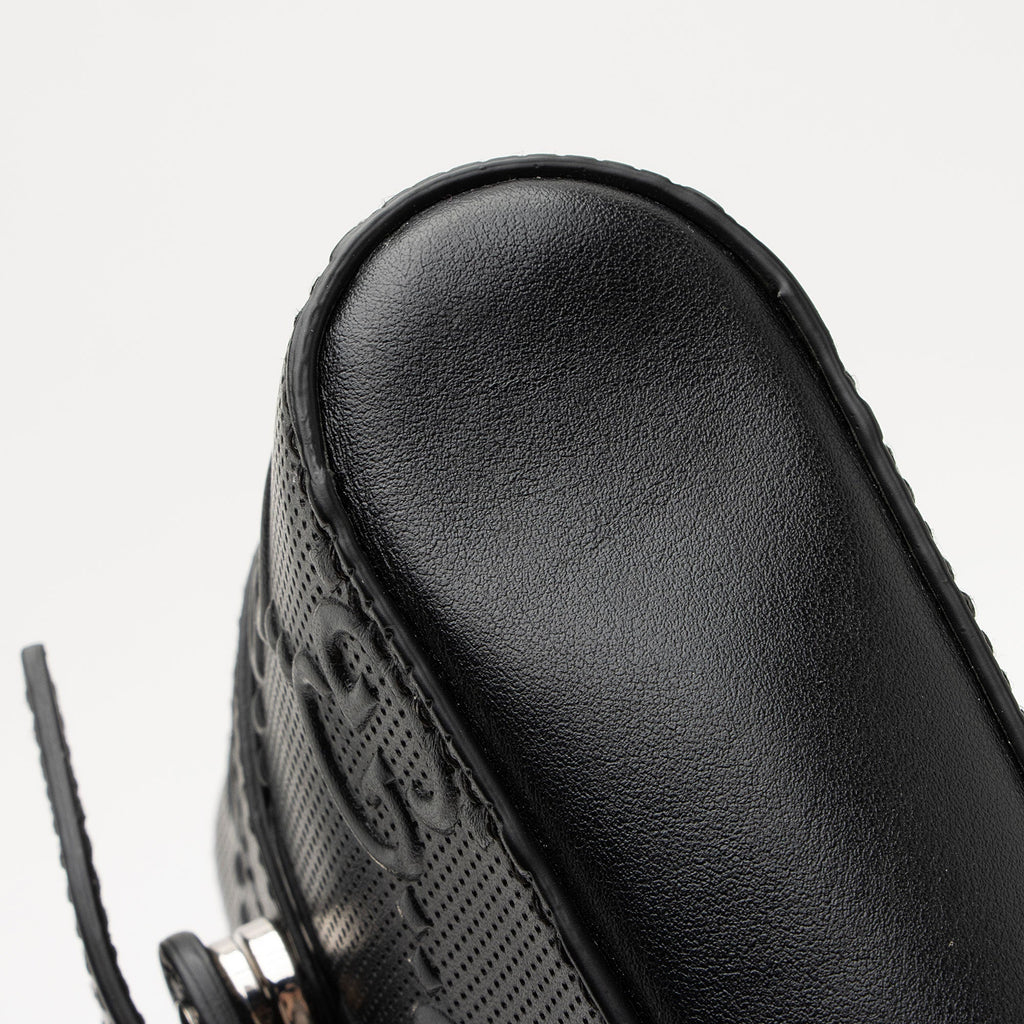 Gucci Perforated GG Embossed Double Belt Bag (SHF-rNzGhH)