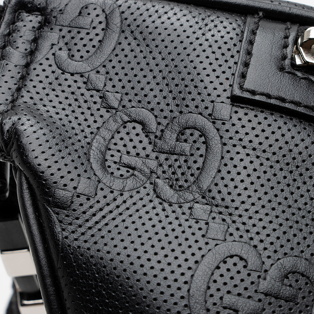 Gucci Perforated GG Embossed Pocket Belt Bag (SHF-21585)