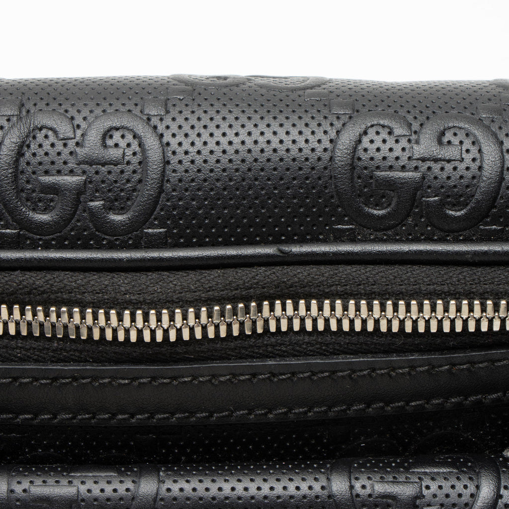 Gucci Perforated GG Embossed Pocket Belt Bag
