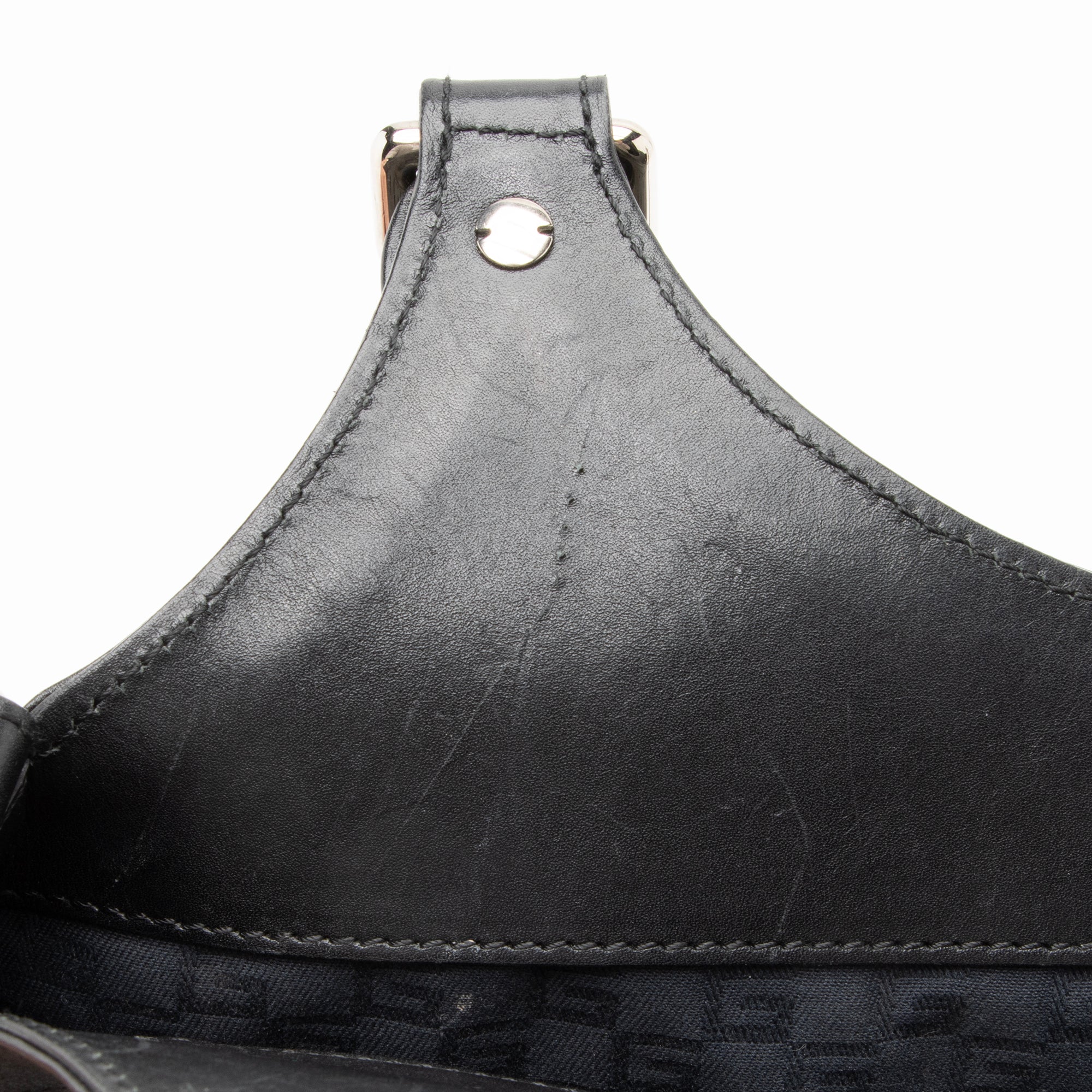 Gucci Perforated Leather Interlocking G Reins Satchel (SHF-23526)