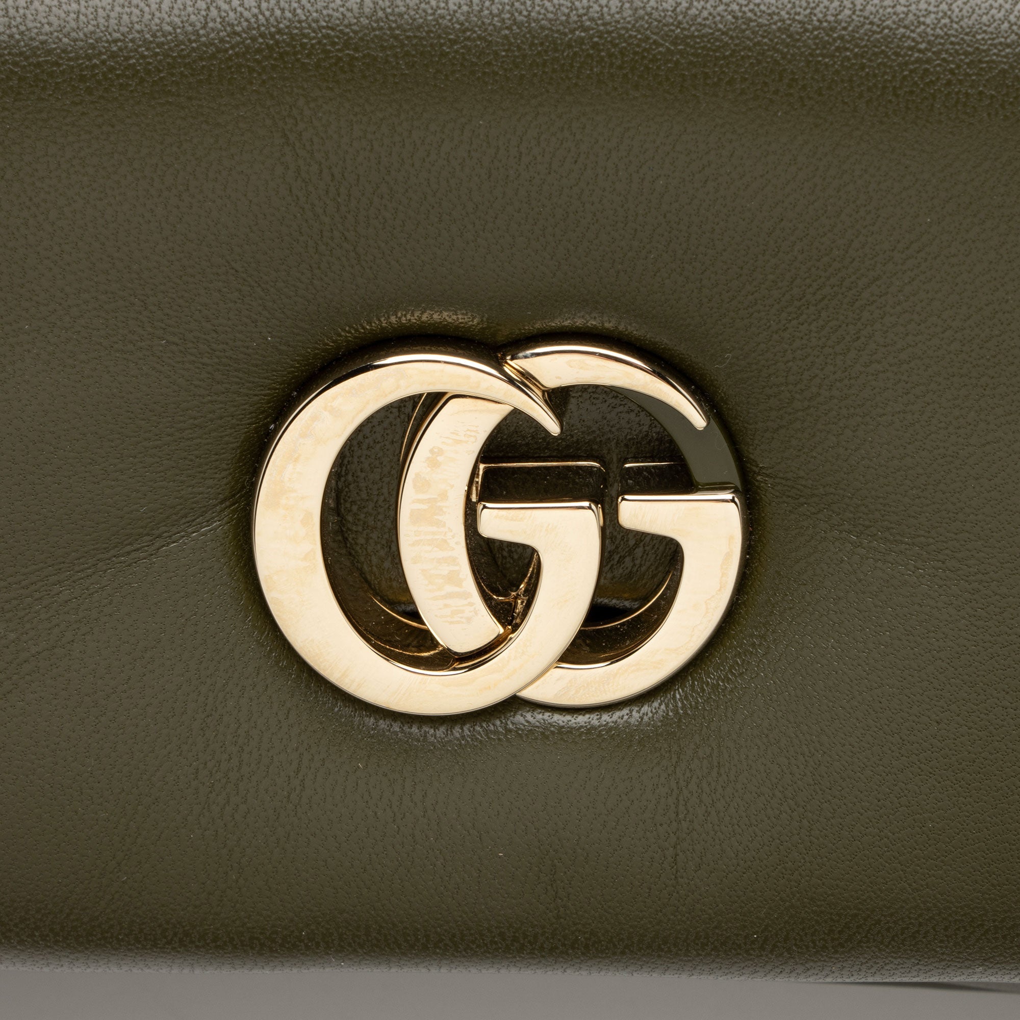 Gucci Puffy Leather GG Milano Small Top Handle
