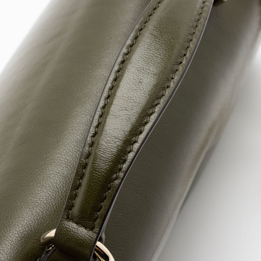 Gucci Puffy Leather GG Milano Small Top Handle