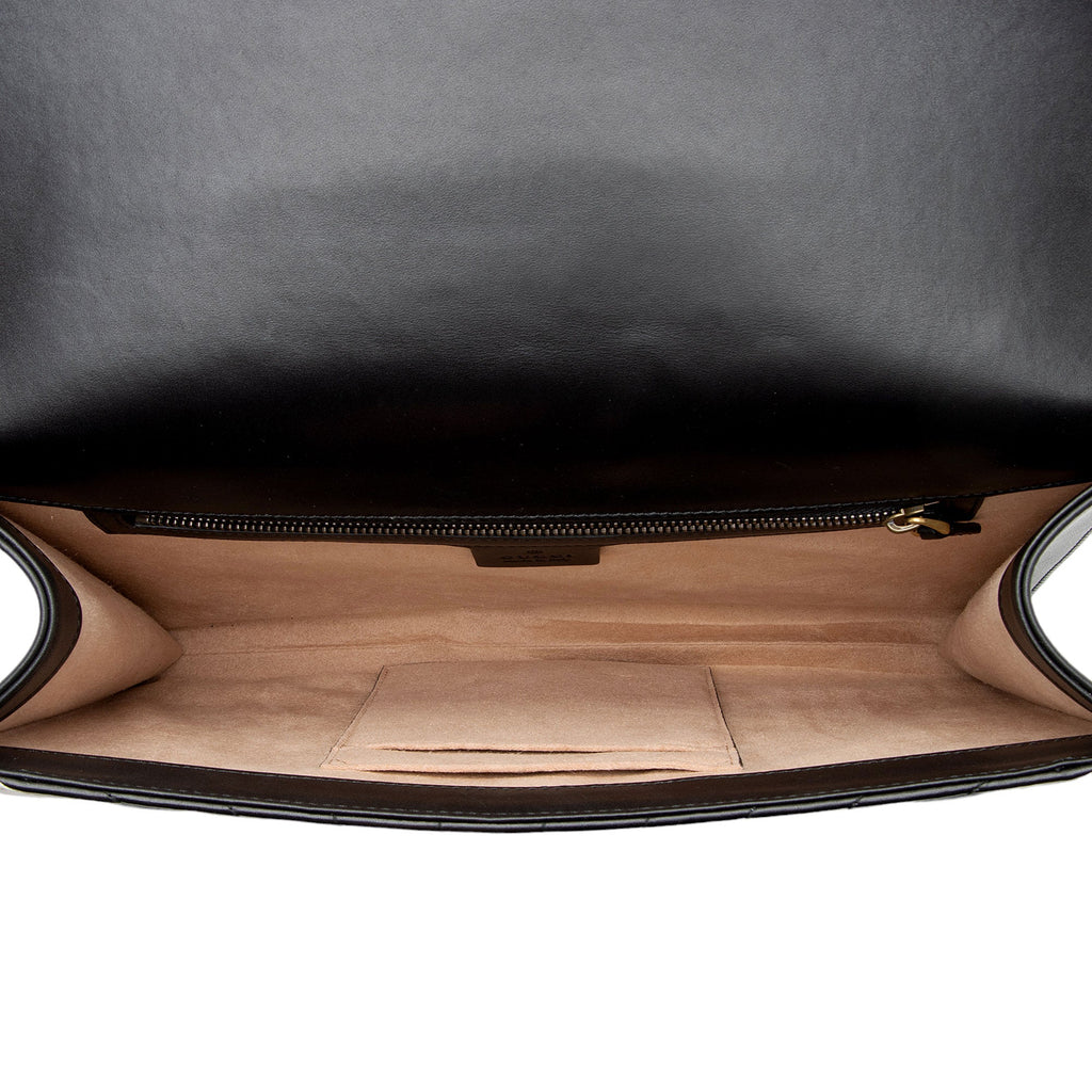 Gucci Quilted Leather Queen Margaret Bee Clutch