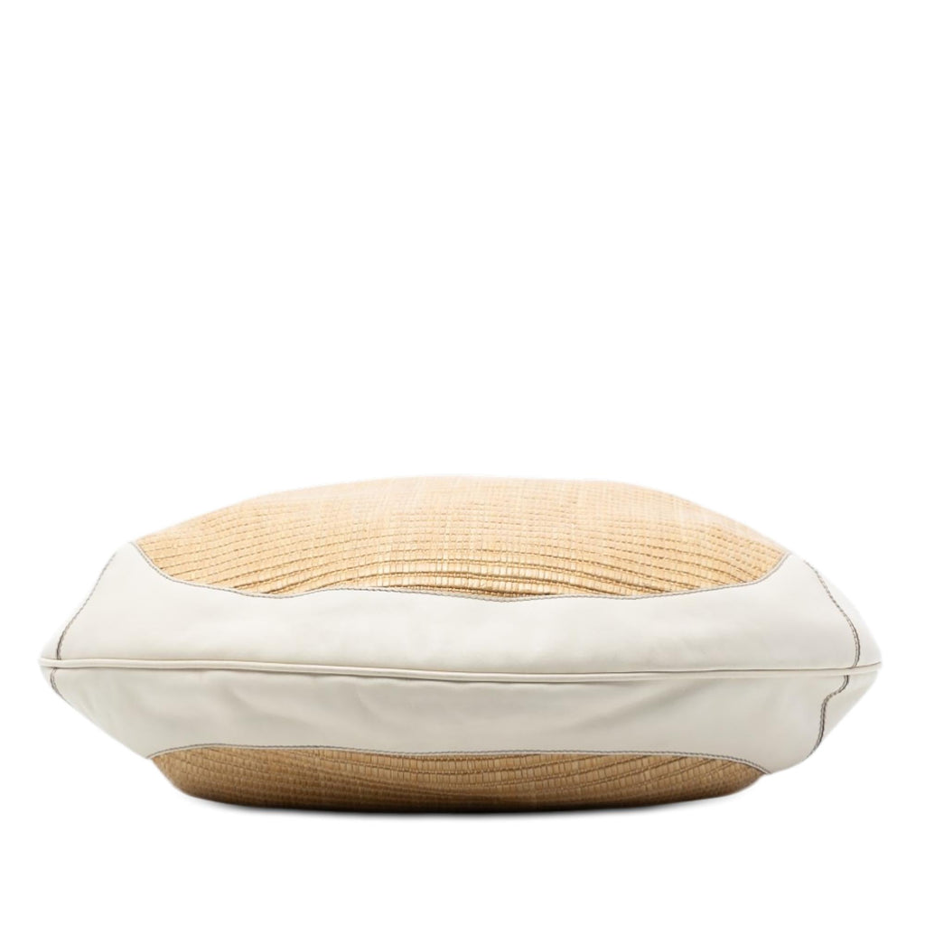 Gucci Raffia Peggy Bamboo Hobo