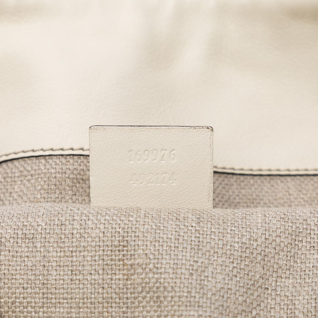 Gucci Raffia Peggy Bamboo Hobo