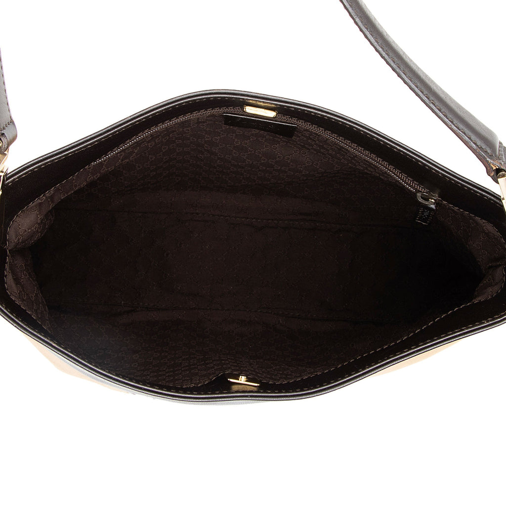 Gucci Canvas Web Shoulder Bag (SHF-KhYFg1)