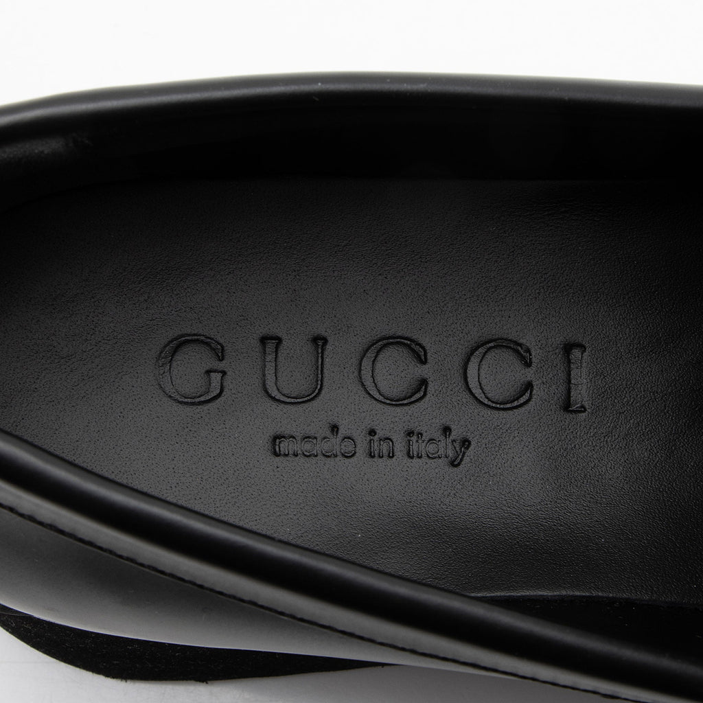 Gucci Shiny Calfskin GG Creeper Platform Loafers - Size 9.5 / 39.5